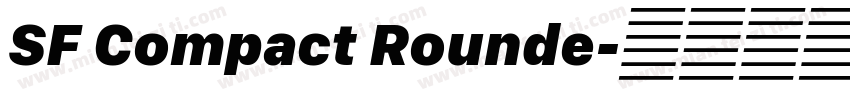 SF Compact Rounde字体转换